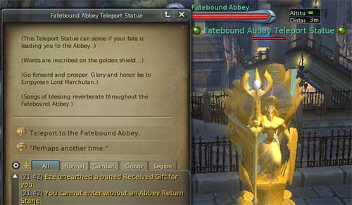 Aion Teleport Statue